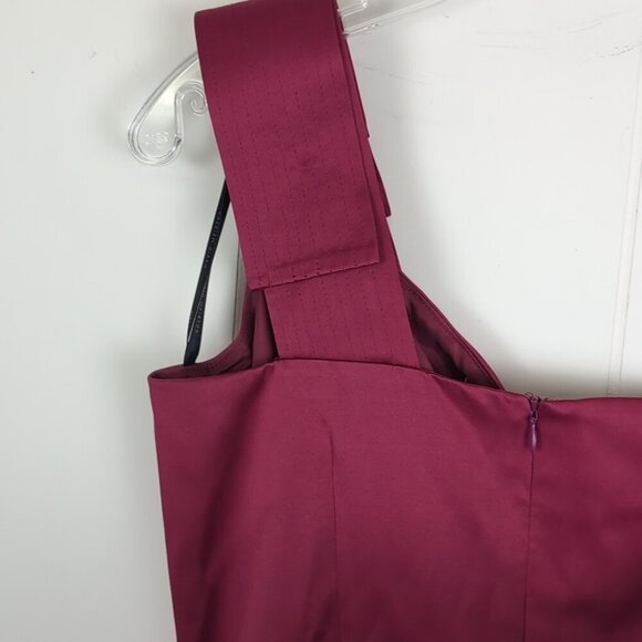 Elegant One-Shoulder Pink Dress - Picture 5 of 6